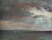 John Constable A storm off the coast of Brighton oil painting artist